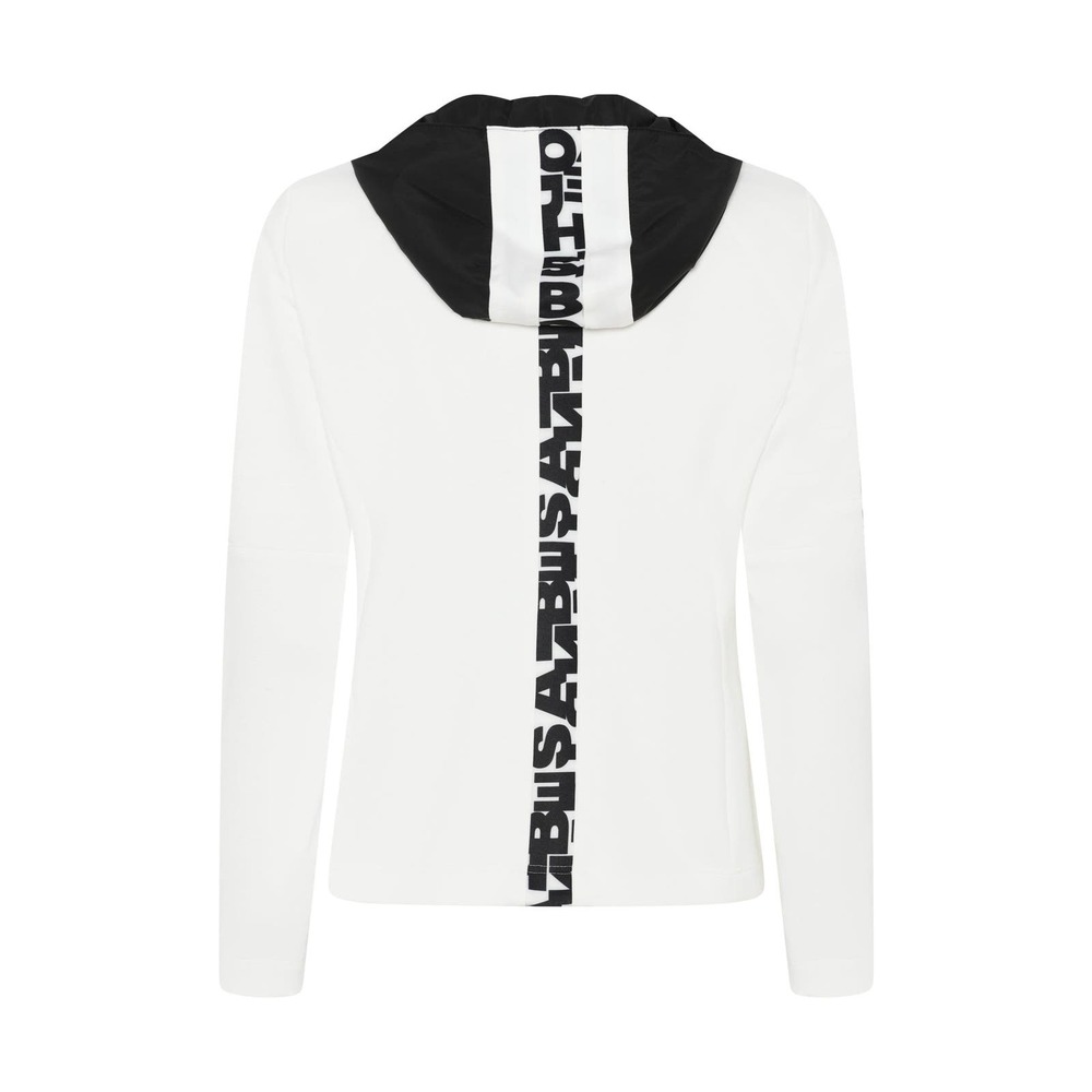 Women's Hooded Jacket Size 14 I'CONA Athleisure Ivory Double Zipper NWT - Picture 2 of 4